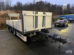 Fliegl Fahrzeugbau tps 200 2 axle flatbed trailer w/Folda