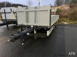 Fliegl Fahrzeugbau tps 200 2 axle flatbed trailer w/Folda