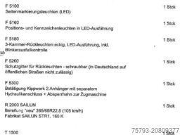 Kröger 18to 3 Schieber mit Kunststoffbordwand Interne Nr. 40745