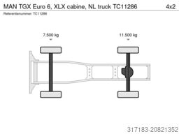 MAN TGX Euro 6, XLX cabine, NL truck