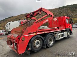 Volvo FM 410 skip dumper 6x2 w/ Laxo body, extension and