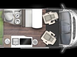 FORSTER VAN 599 VB LIVIN UP, Markise, Fahrradträger