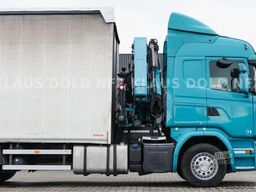 SCANIA G410 Pritsche Plane Kran PM-230 Funk LBW