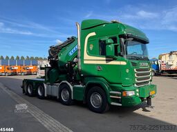 Scania R 490 8x4 Euro 6 Effer 140 Tonmeter laadkraan +...