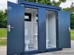 Elipo® WC Sanitärcontainer Doppelkabine Toilette Frau / Frau Voll Ausgestattet