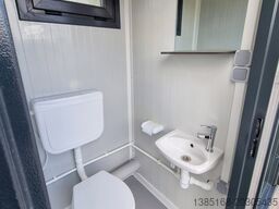 Elipo® WC Sanitärcontainer Doppelkabine Toilette Frau / Frau Voll Ausgestattet