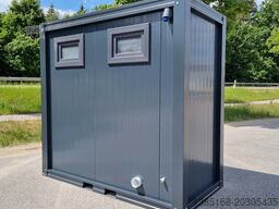 Elipo® WC Sanitärcontainer Doppelkabine Toilette Frau / Frau Voll Ausgestattet