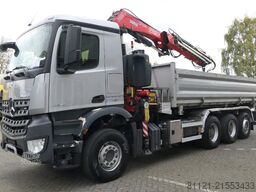 Mercedes-Benz Arocs 3643 | 8X4 Tridem | 3 Side Tipper | Fassi...