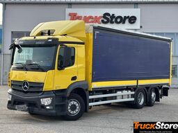 Camion cu platformă și prelată  Actros 2533L EDSCHA Curtainsider