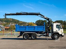 VOLVO FMX 410 Kipper 5,00 m HIAB 122 HIDUO FUNK * 6x4