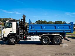VOLVO FMX 410 Kipper 5,00 m HIAB 122 HIDUO FUNK * 6x4