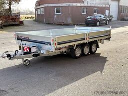Brian James Trailers TIPPER 526-3620-35-3-12 | TRIDEM | HECKTÜREN 360X200X30CM 3500KG RÜCKWÄRTSKIPPER | SCHWARZ