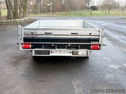 Brian James Trailers TIPPER 526-3620-35-3-12 | TRIDEM | PENDELKLAPPE 360X200X30CM 3500KG RÜCKWÄRTSKIPPER | SCHWARZ