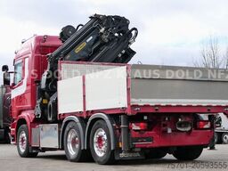 SCANIA R500 Pritsche Kran Palfinger Lift-/Lenkachse Eu5