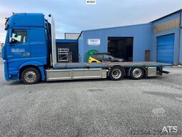 Mercedes-Benz Actros 6x2 flatbed truck w/ 2012 konar 2 axle flat