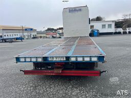 Mercedes-Benz Actros 6x2 flatbed truck w/ 2012 konar 2 axle flat