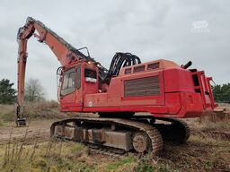 Liebherr R 954 B with long demolition boom (28m), standard boom and bucket