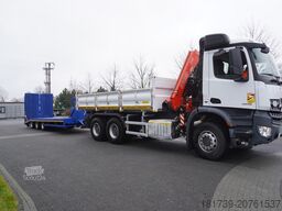 Mercedes-Benz Arocs 2636 6x4 / 2-way tipper / Fassi