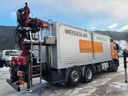 MERCEDES-BENZ Actros 2541 6X2 Glas/Schrott Transporter Kran