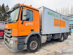 MERCEDES-BENZ Actros 2541 6X2 Glas/Schrott Transporter Kran