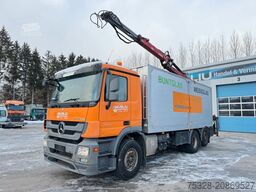 MERCEDES-BENZ Actros 2541 6X2 Glas/Schrott Transporter Kran