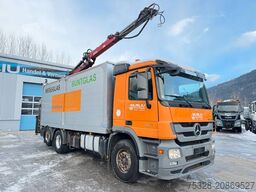 MERCEDES-BENZ Actros 2541 6X2 Glas/Schrott Transporter Kran