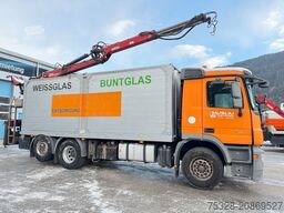 MERCEDES-BENZ Actros 2541 6X2 Glas/Schrott Transporter Kran