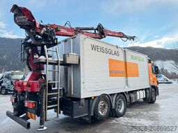 MERCEDES-BENZ Actros 2541 6X2 Glas/Schrott Transporter Kran