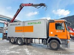 MERCEDES-BENZ Actros 2541 6X2 Glas/Schrott Transporter Kran
