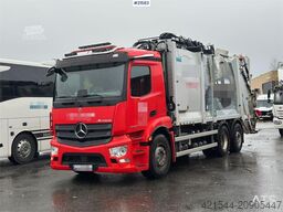 Mercedes-Benz Actros 2543 6x2 1-chamber compactor truck w/ Joab