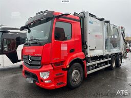 Mercedes-Benz Actros 2543 6x2 1-chamber compactor truck w/ Joab