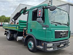 MAN TGL 8.220 4x2 Meiller Kipper Kran Greifer Funk