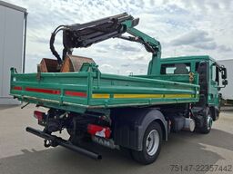 MAN TGL 8.220 4x2 Meiller Kipper Kran Greifer Funk