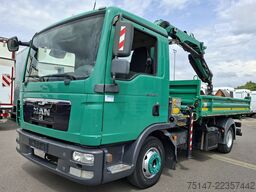 MAN TGL 8.220 4x2 Meiller Kipper Kran Greifer Funk