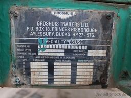 BROSHUIS 6ABSD-85 Semi-Tieflader 6 Achs Teleskop Nr: 228