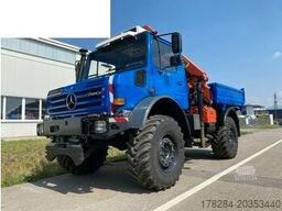 UNIMOG U5000 Kran Forst Kabelbau Kommunal Vollausstatt.