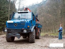 UNIMOG U5000 Kran Forst Kabelbau Kommunal Vollausstatt.