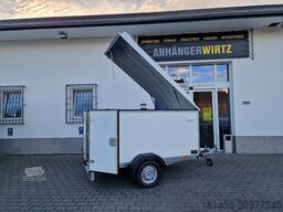 trailershop Kofferanhänger mit Deckel 245x130x140cm 750kg 100kmH 205cm hoch