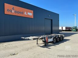 Van Hool 3-ASSIGE OPLEGGER 20FT/30FT ADR CHASSIS / galva...