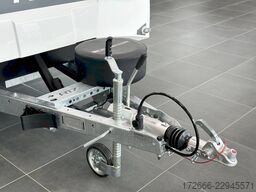 Brian James Trailers RACE TRANSPORTER 7 | 397-6023-35-3-10-W | TRIDEM | ZUSATZRAMPEN 600X235X199CM 3500KG GESCHLOSSENER AUTOTRAILER | WEISS