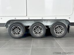 Brian James Trailers RACE TRANSPORTER 7 | 397-6023-35-3-10-W | TRIDEM | ZUSATZRAMPEN 600X235X199CM 3500KG GESCHLOSSENER AUTOTRAILER | WEISS