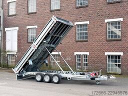 Brian James Trailers TIPPER 526-4020-35-3-12 | TRIDEM | PENDELKLAPPE 400X200X30CM 3500KG RÜCKWÄRTSKIPPER | SCHWARZ
