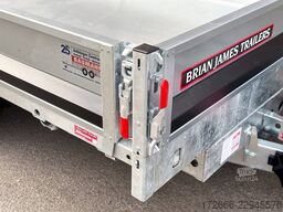 Brian James Trailers TIPPER 526-4020-35-3-12 | TRIDEM | PENDELKLAPPE 400X200X30CM 3500KG RÜCKWÄRTSKIPPER | SCHWARZ