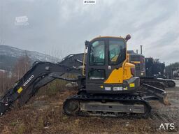 Volvo ECR88D tracked excavator with tilt and bucket. Onl