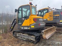 Volvo ECR88D tracked excavator with tilt and bucket. Onl
