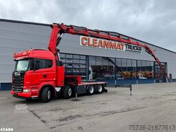 Scania R620 V8 8x4 Hiab 105 Ton/meter laadkraan + Fly-...
