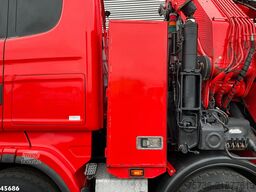 Scania R620 V8 8x4 Hiab 105 Ton/meter laadkraan + Fly-...