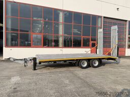 Remolque de plataforma baja Möslein TTS 11 Schwebheim  Tandemtieflader, Neuwertig