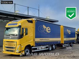 Volvo FH 460 6X2 Curtainsider Combi LNG Engine Slidin...