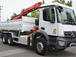 Mercedes-Benz Arocs 2636 / 6x4 / HDS Fassi / 3-Way Tip